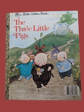 10/$25 Vintage Classic The Three Little Pigs Little Golden Book